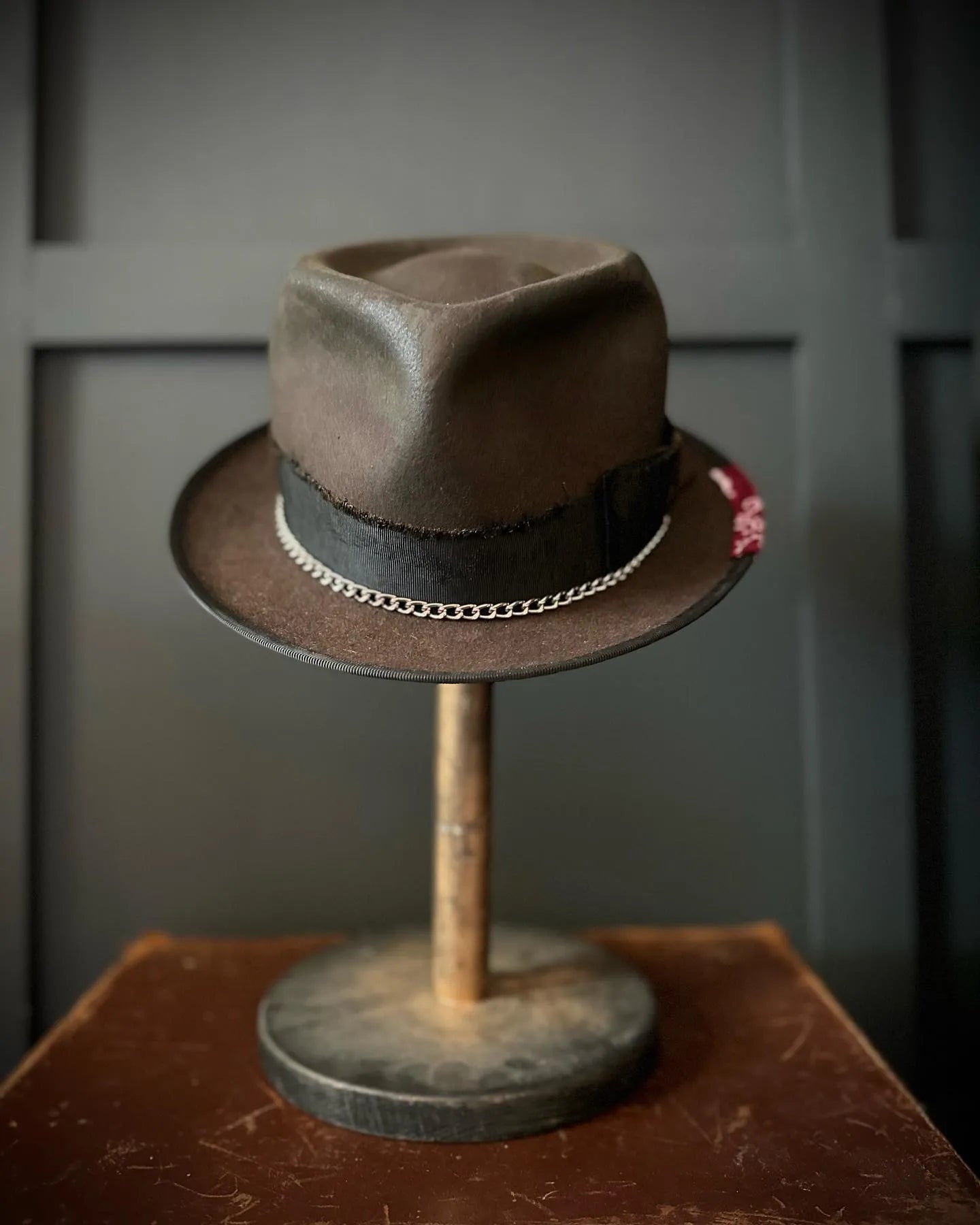 Distressed Fedora Hat