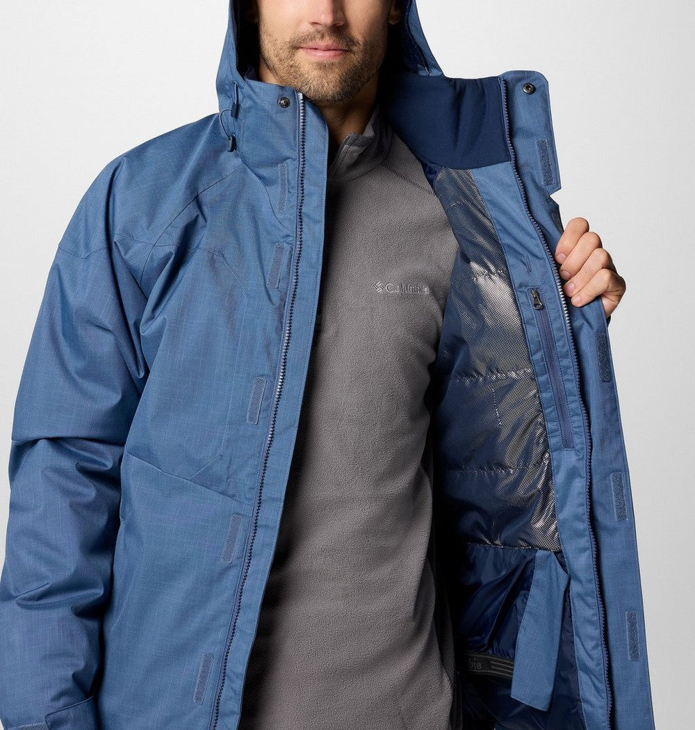 Men's Insulated Ski Jacket - Dark Blue