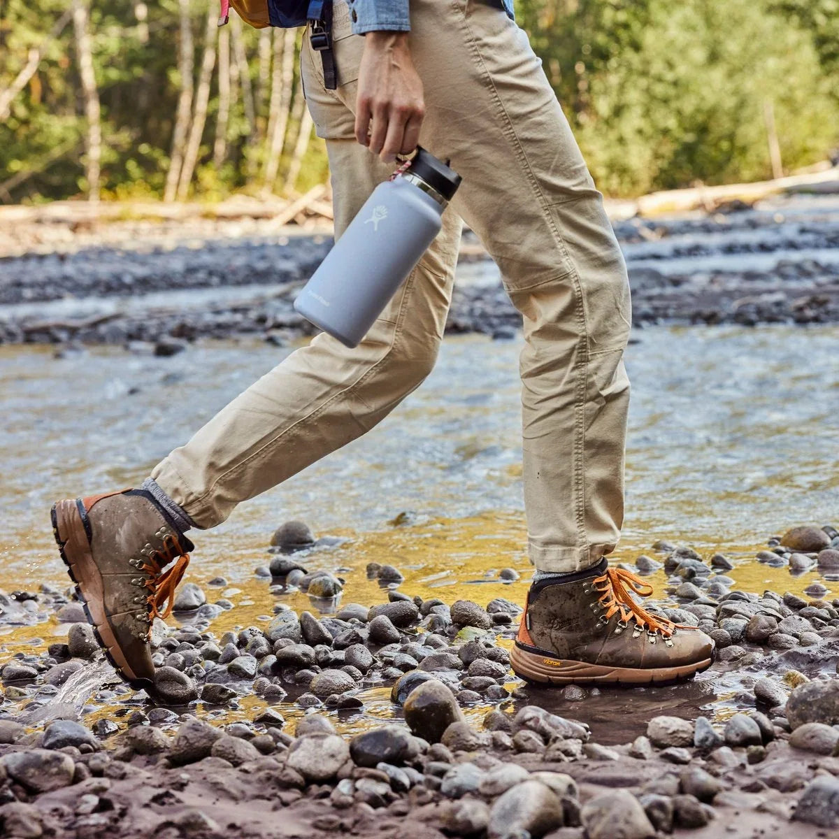 Waterproof Leather Hiking Boot - Brown/Tan
