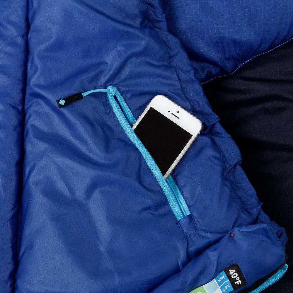 40°F Hooded Sleeping Bag - Blue
