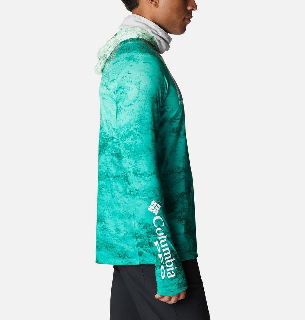 Men's Ventilated UPF 50 Sun Hoodie - Teal