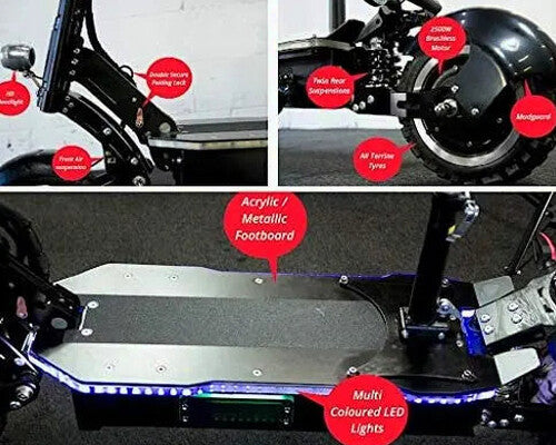 MAXX Folding Electric Scooter, 5000W Dual-Motor, 83-Mile Range, 60 MPH