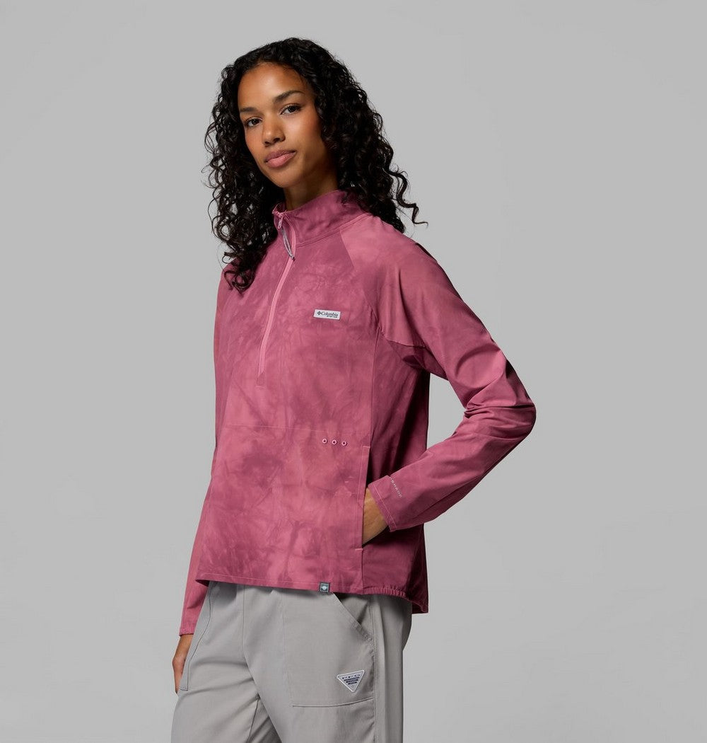 Women's Half-Zip Fishing Shirt - Pink