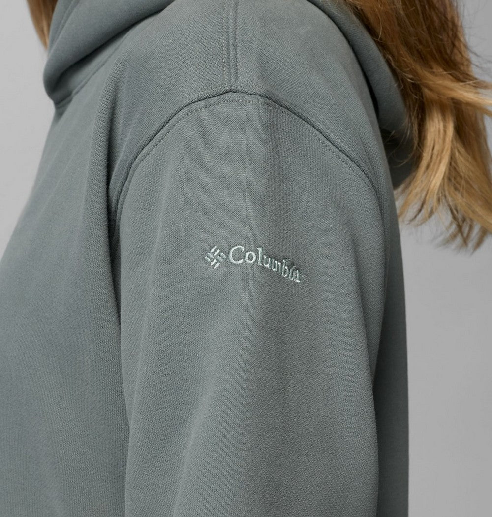 Women's Midweight Cotton Blend Hoodie - Brown