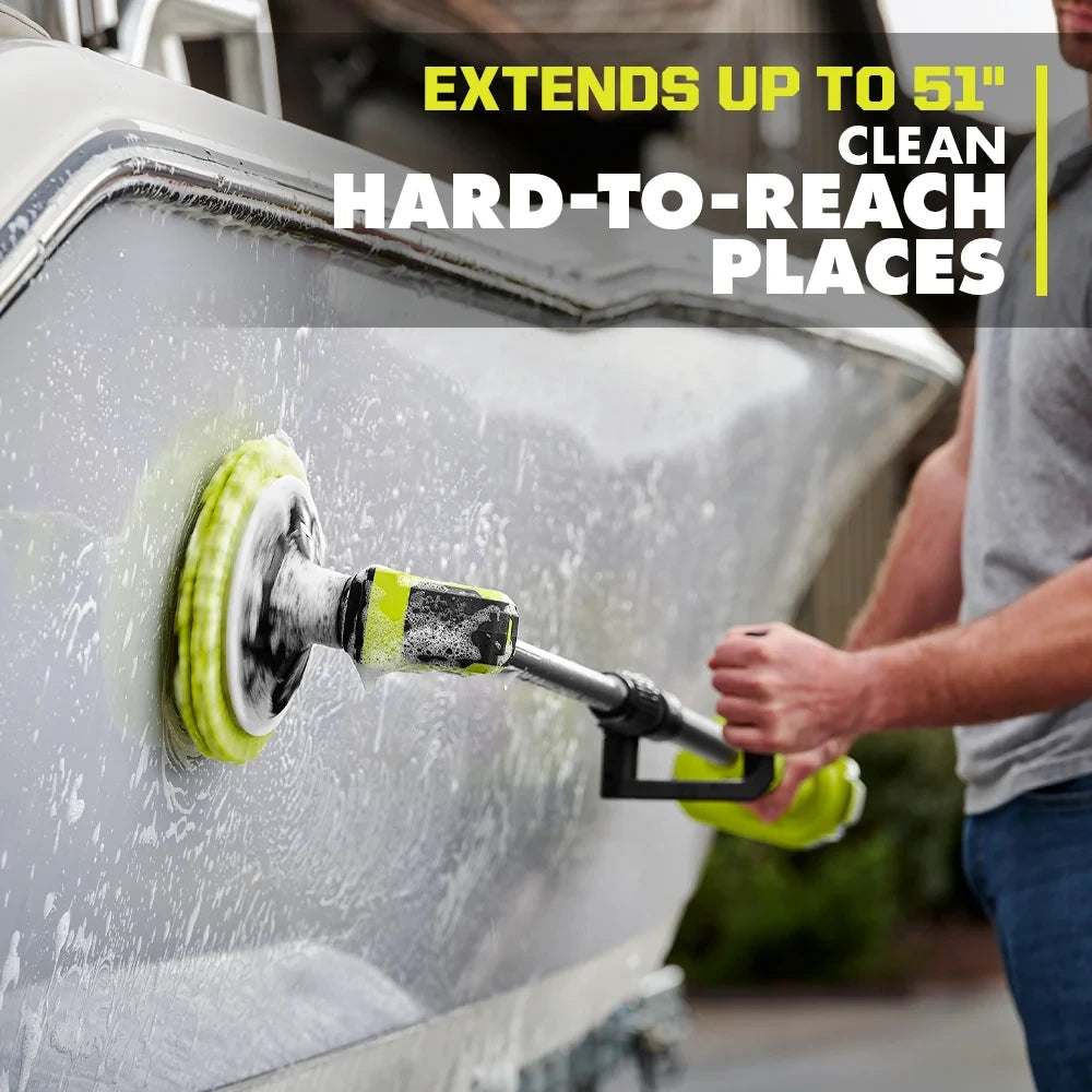 18V Telescoping Cordless Power Scrubber