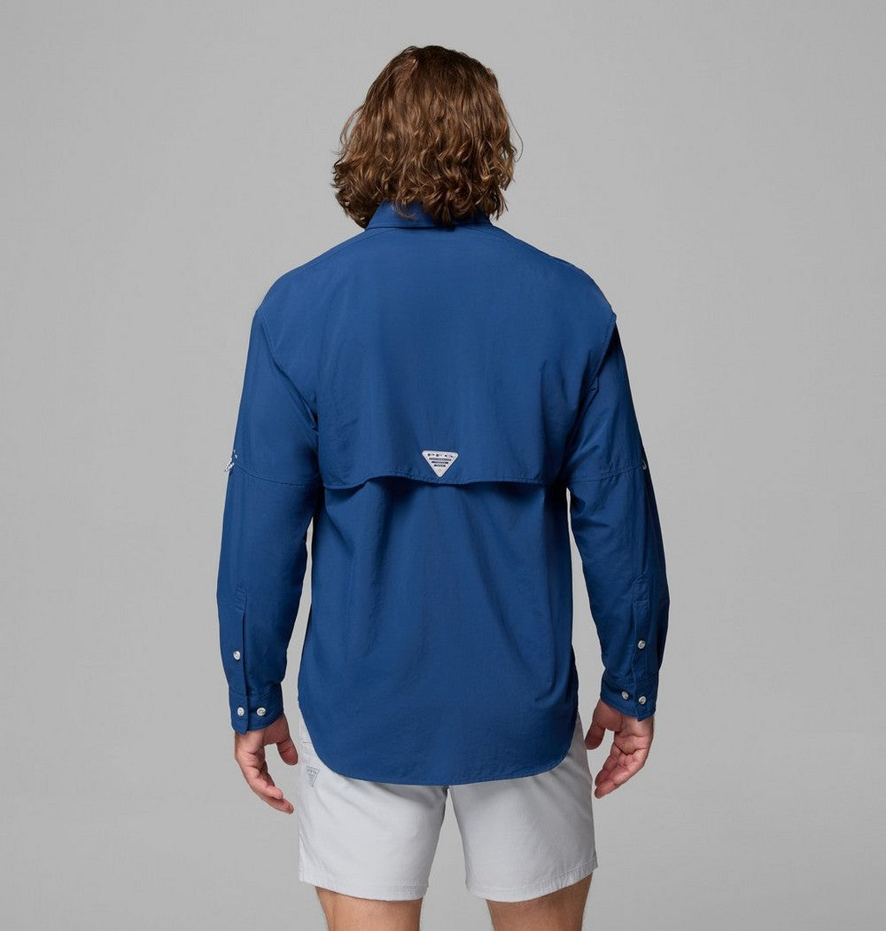 Men's Vented Long-Sleeve Fishing Shirt - Blue