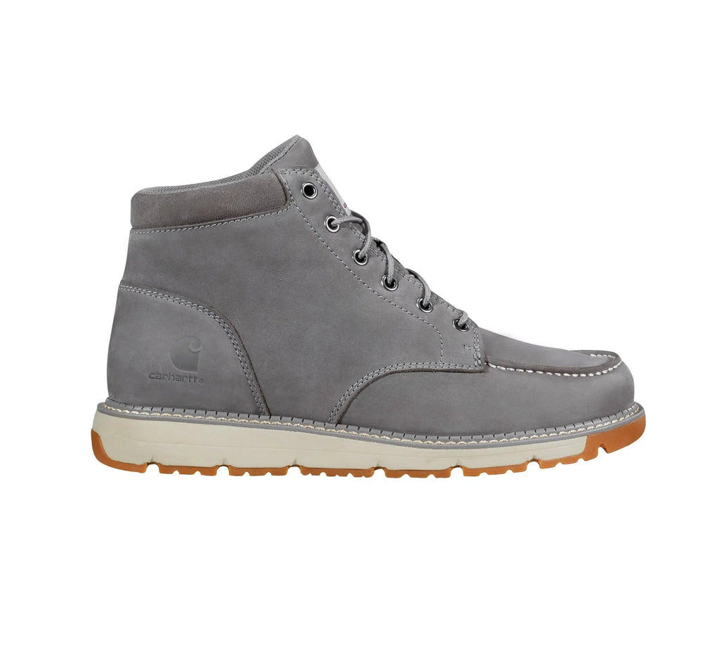 Moc Toe Wedge Work Boot - Gray