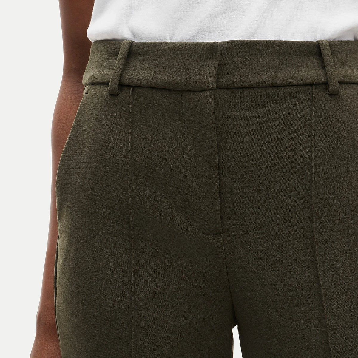 Women's High-Rise Flared Stretch Pants - Gray
