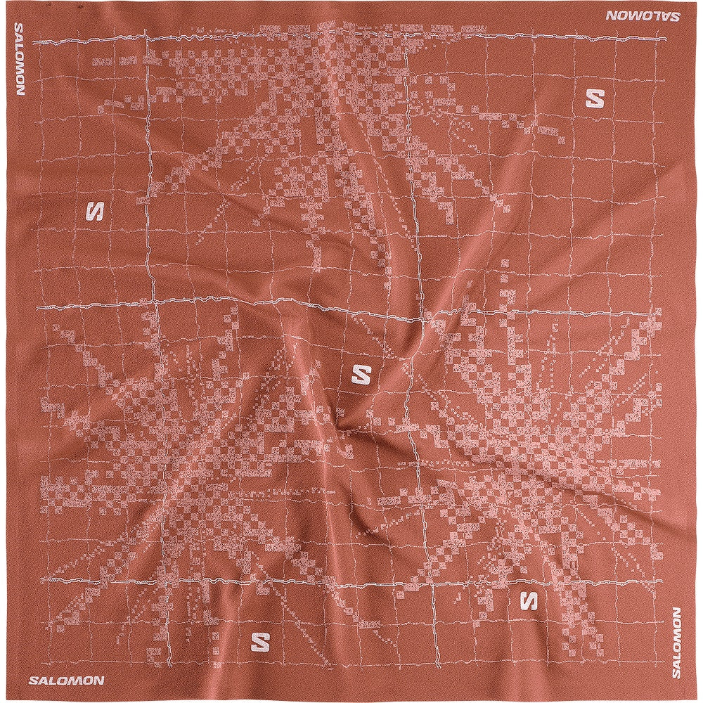 Graphic Polyester Bandana - Burnt Umber