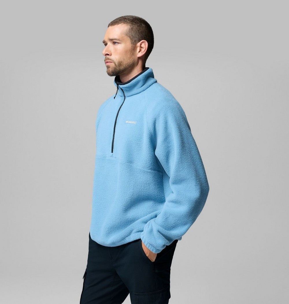 Men's Fleece Half-Zip Pullover - Dark Grey