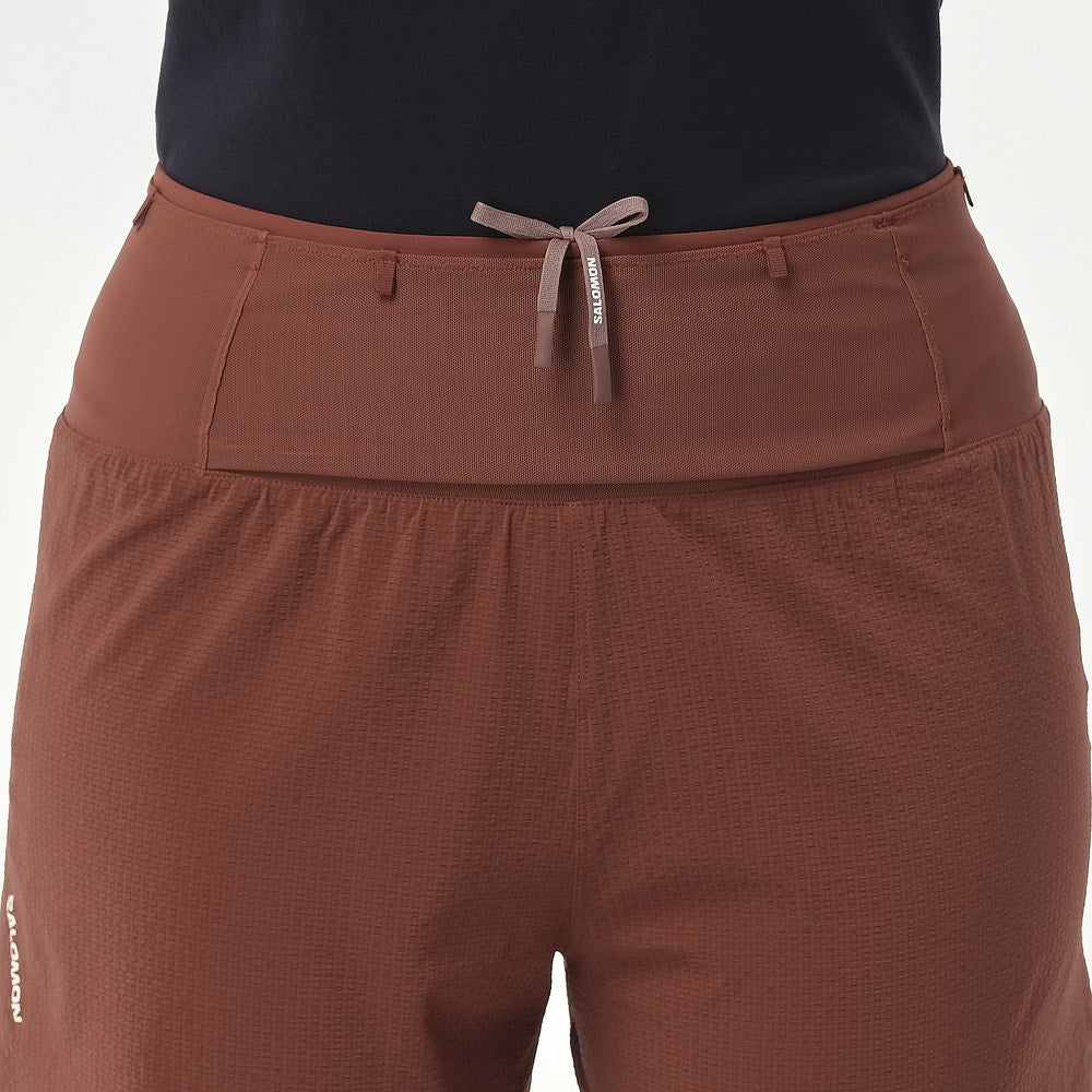 Women's 5-Inch 2-In-1 Trail Shorts - Burnt Umber