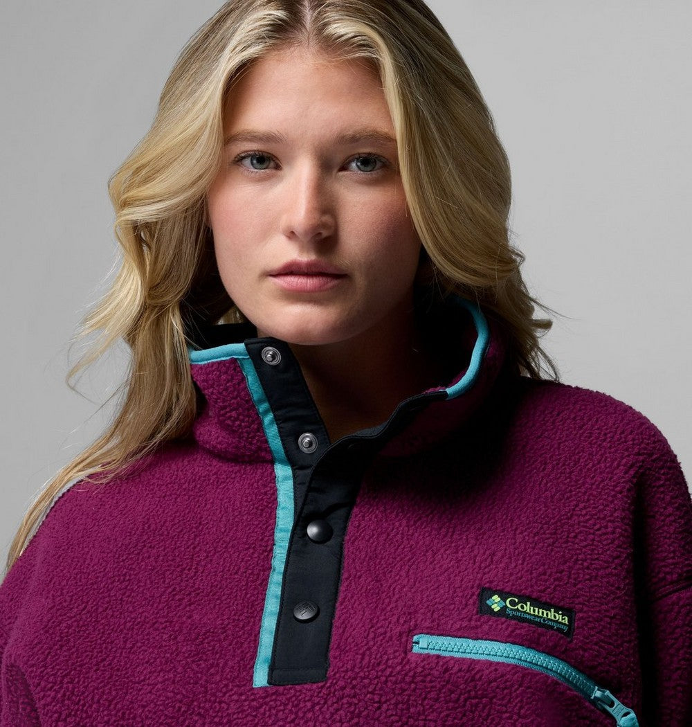 Women's Cropped Half-Snap Fleece Pullover