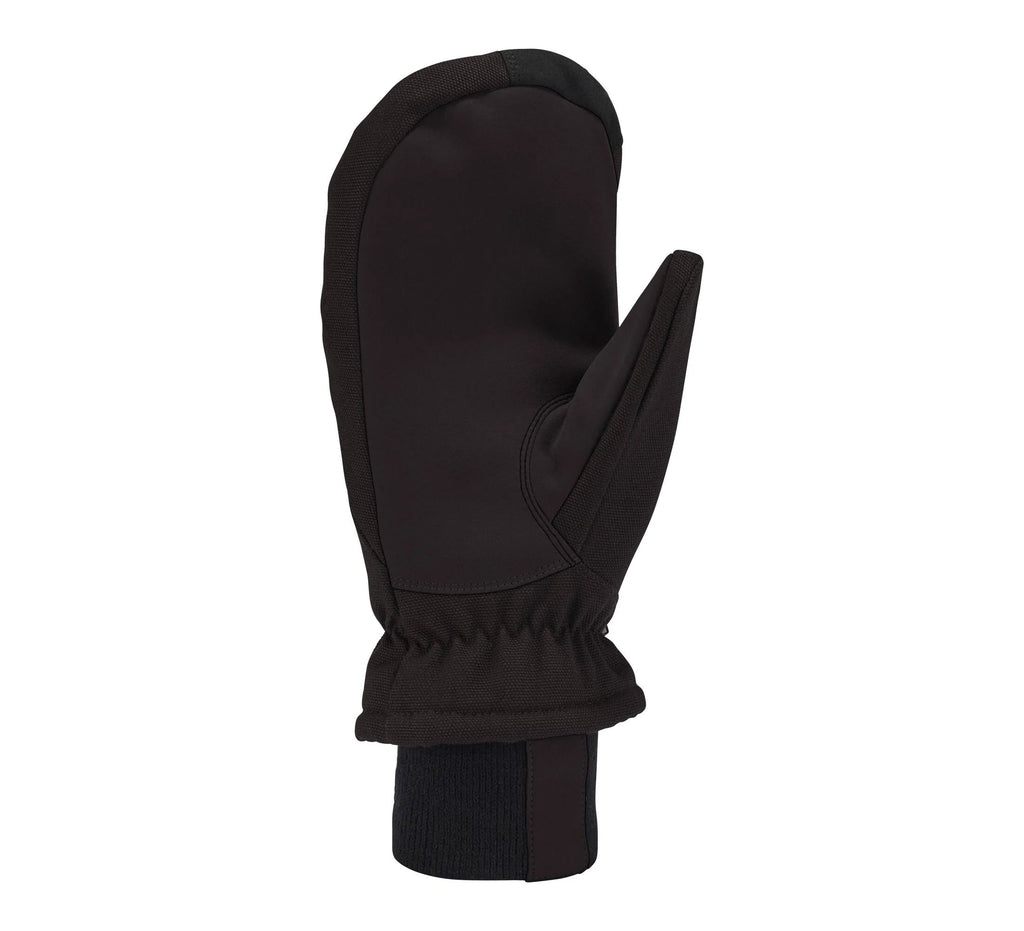 Women's Insulated Canvas Work Mittens - Black