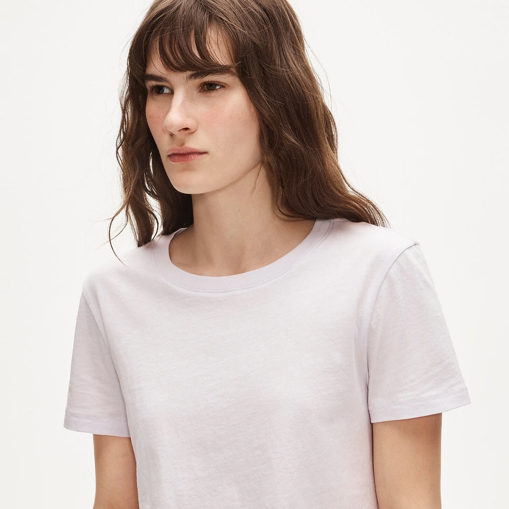 Women's Cotton Crewneck T-Shirt - Lavender