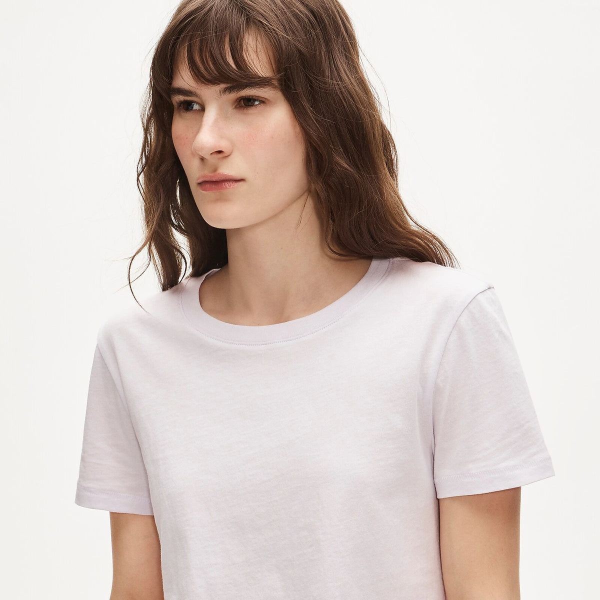 Women's Cotton Crewneck T-Shirt - Lavender