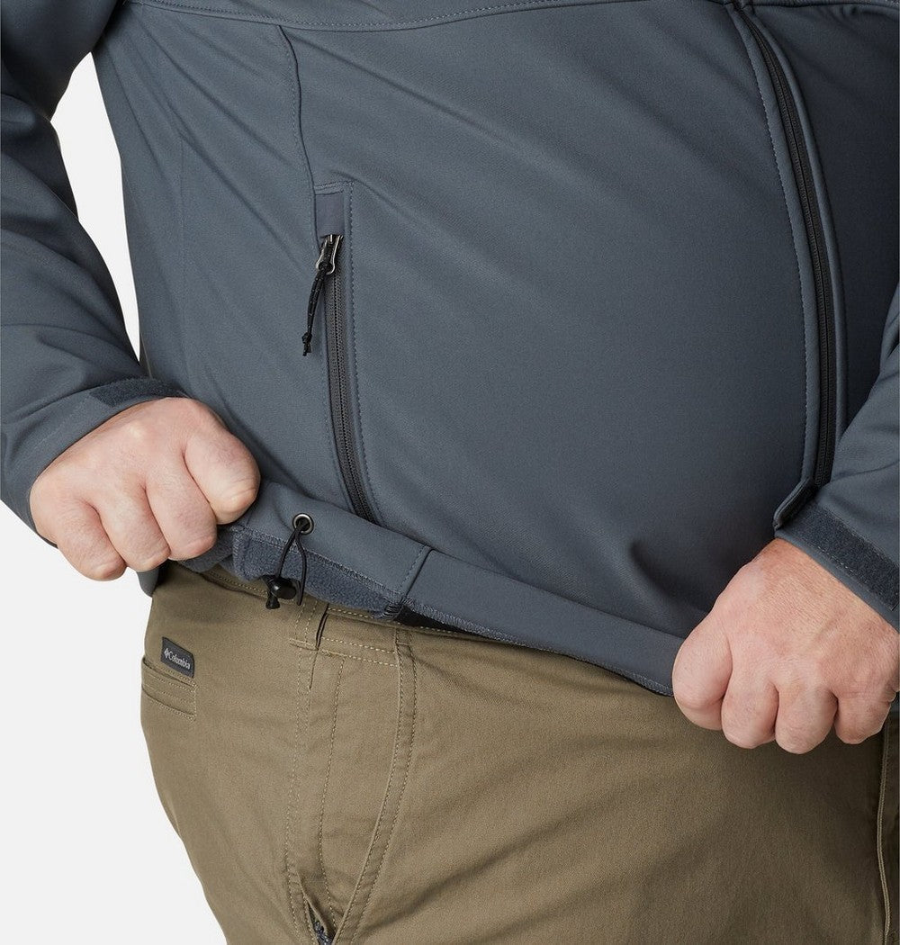 Men's Big Softshell Jacket - Grey