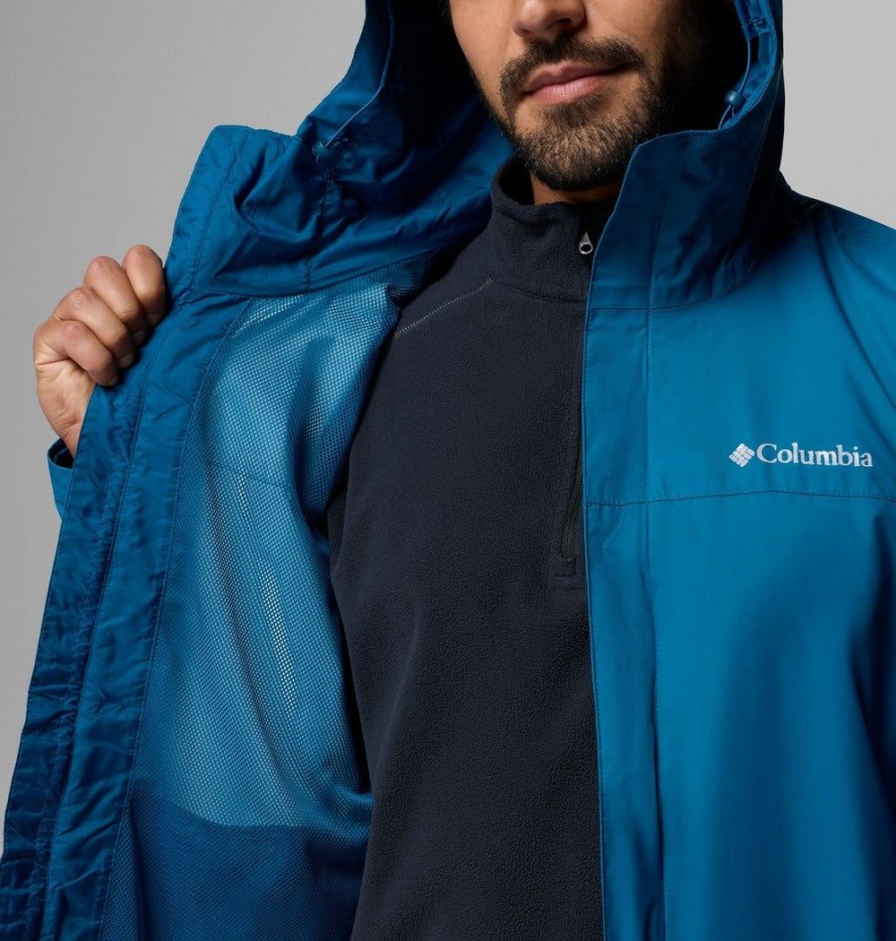 Men's Tall Waterproof Rain Jacket - Blue