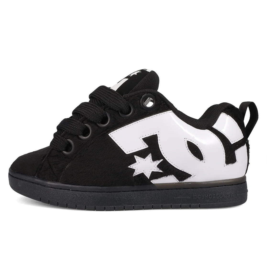 Men's Padded Suede Sneaker - Black White