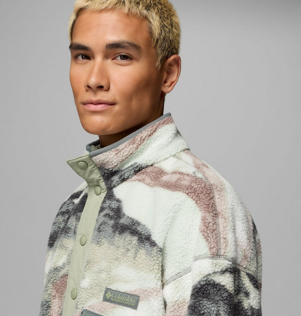 Men's Printed Half-Snap Fleece Pullover
