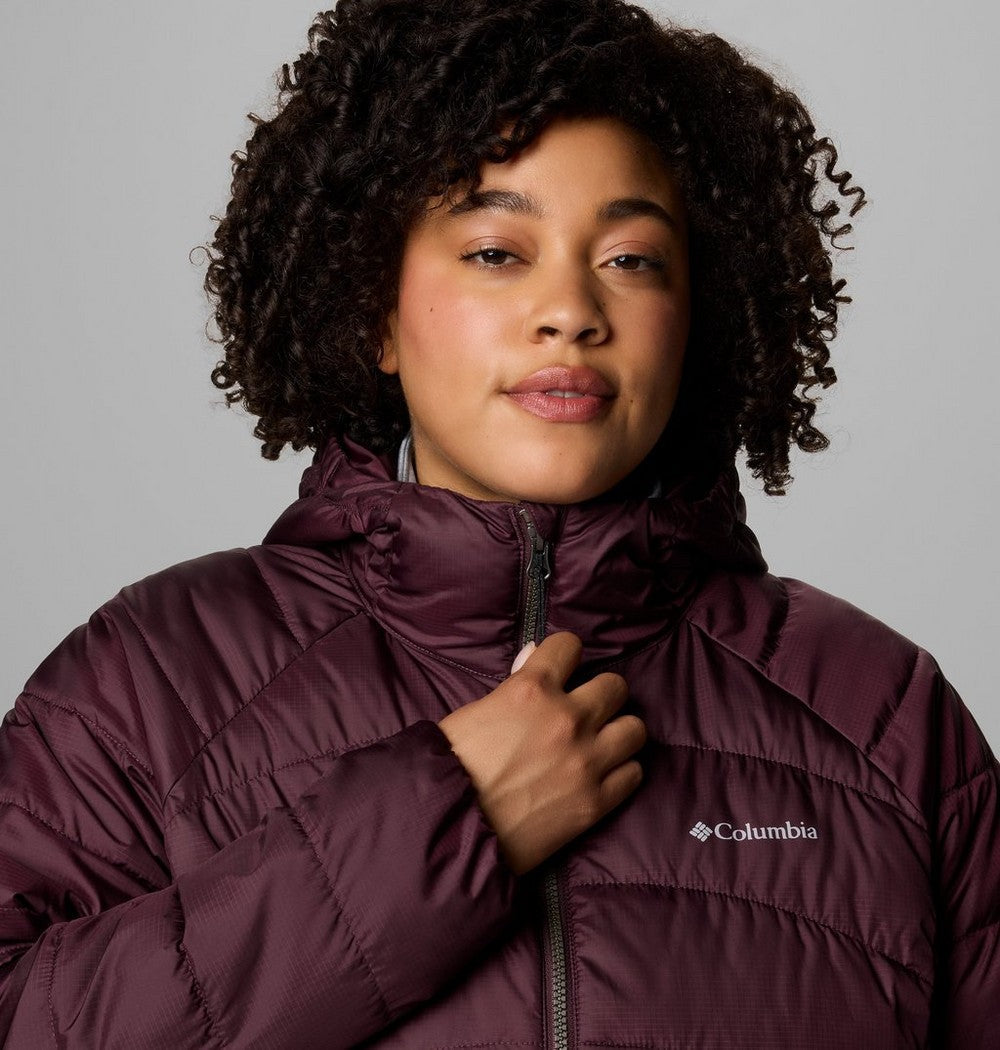Women's Plus Size Insulated Hooded Jacket - Blue