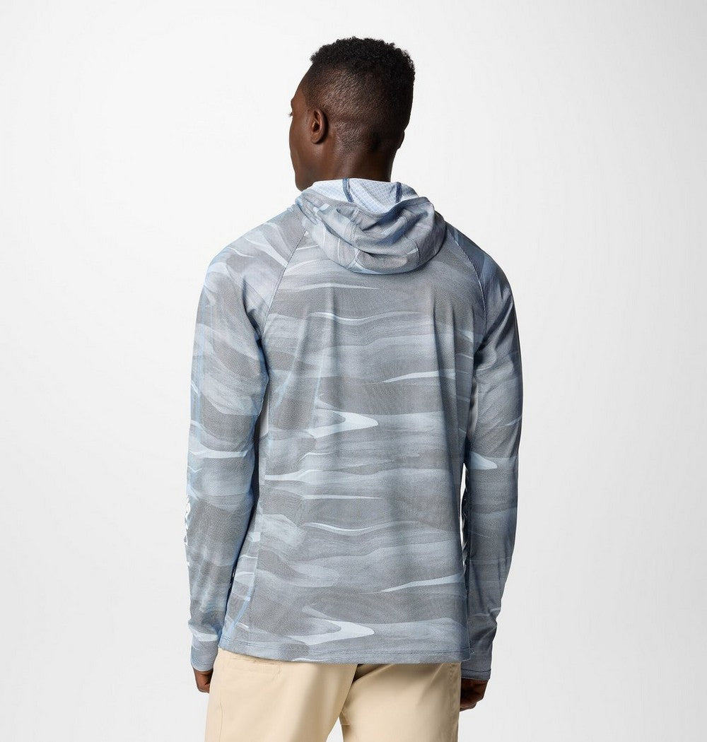 Men's UPF 50 Cooling Fishing Hoodie - Blue