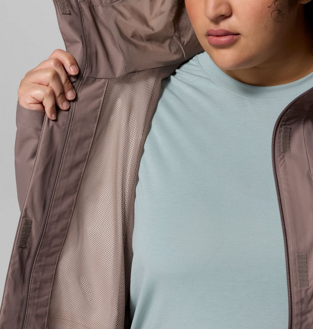 Women's Plus Size Waterproof Rain Jacket - Navy