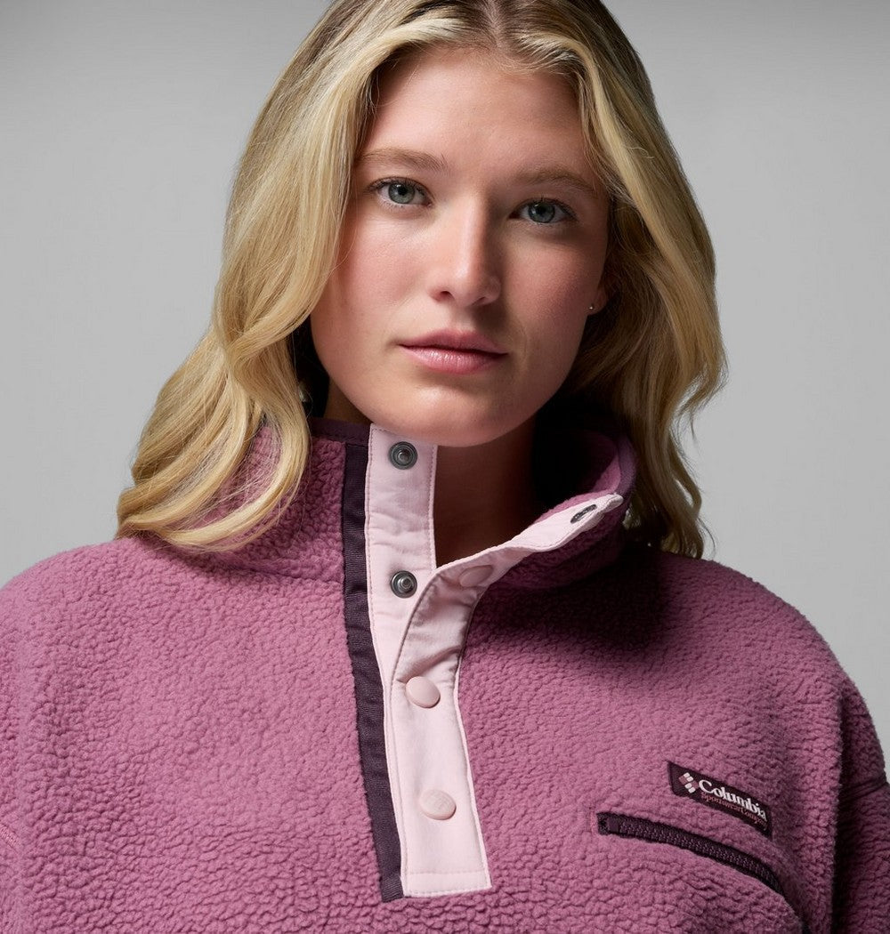 Women's Cropped Half-Snap Fleece Pullover