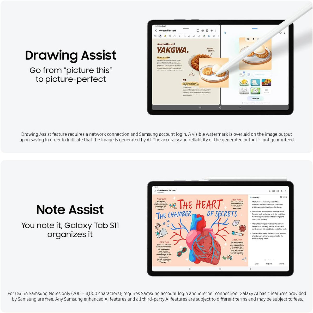 Samsung Galaxy Tab S11 256GB WiFi Android Tablet, 11in Dynamic AMOLED 2X Display, Silver