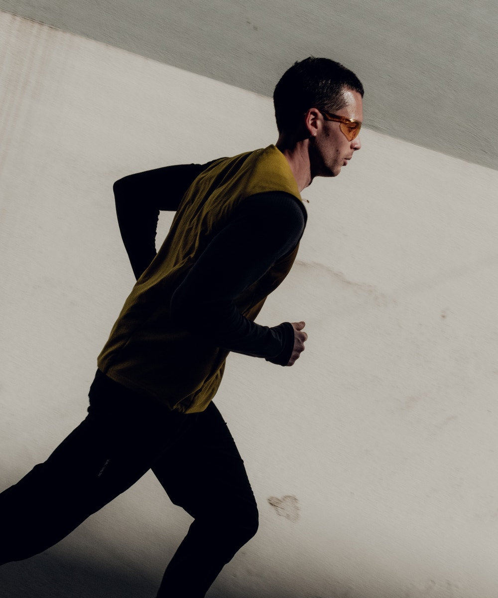 Men's Quick-Dry Long-Sleeve Running Shirt - Blue