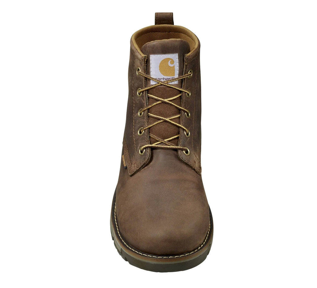 Waterproof Wedge Work Boot - Dark Brown