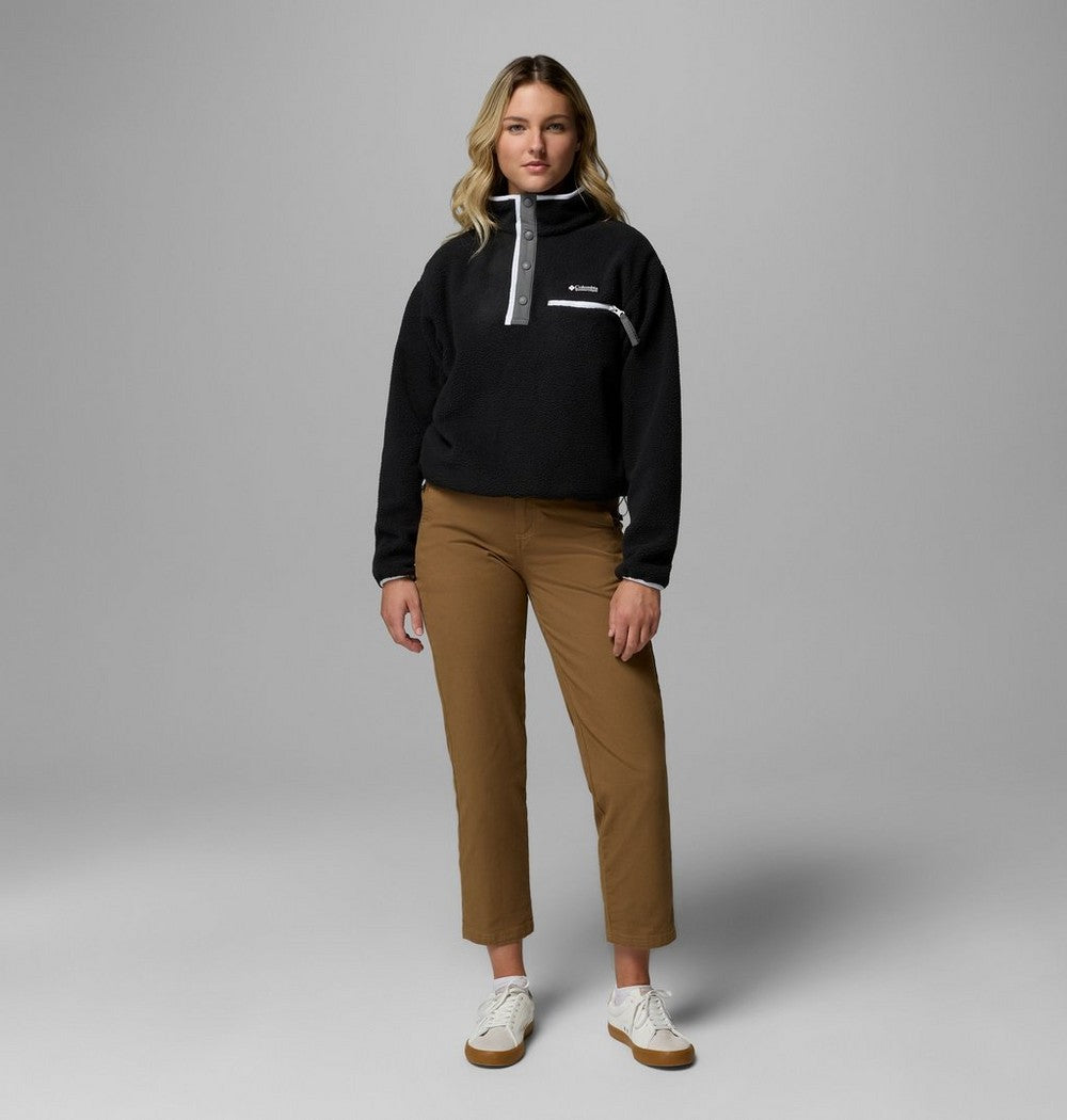 Women's Cropped Half-Snap Fleece Pullover