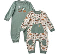 Baby Girls' Cotton Coverall Set - Chalk