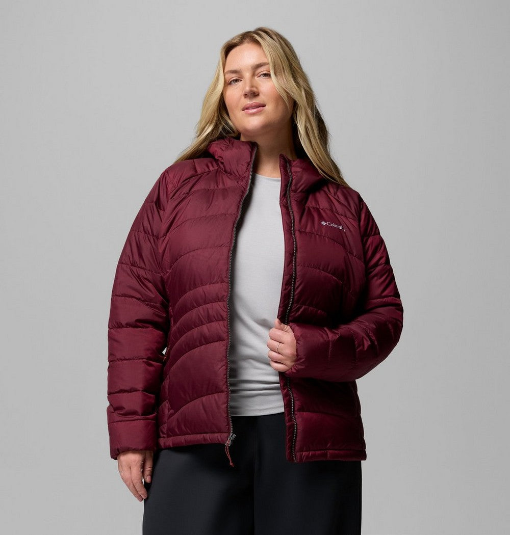 Women's Plus Size Insulated Hooded Jacket - Blue