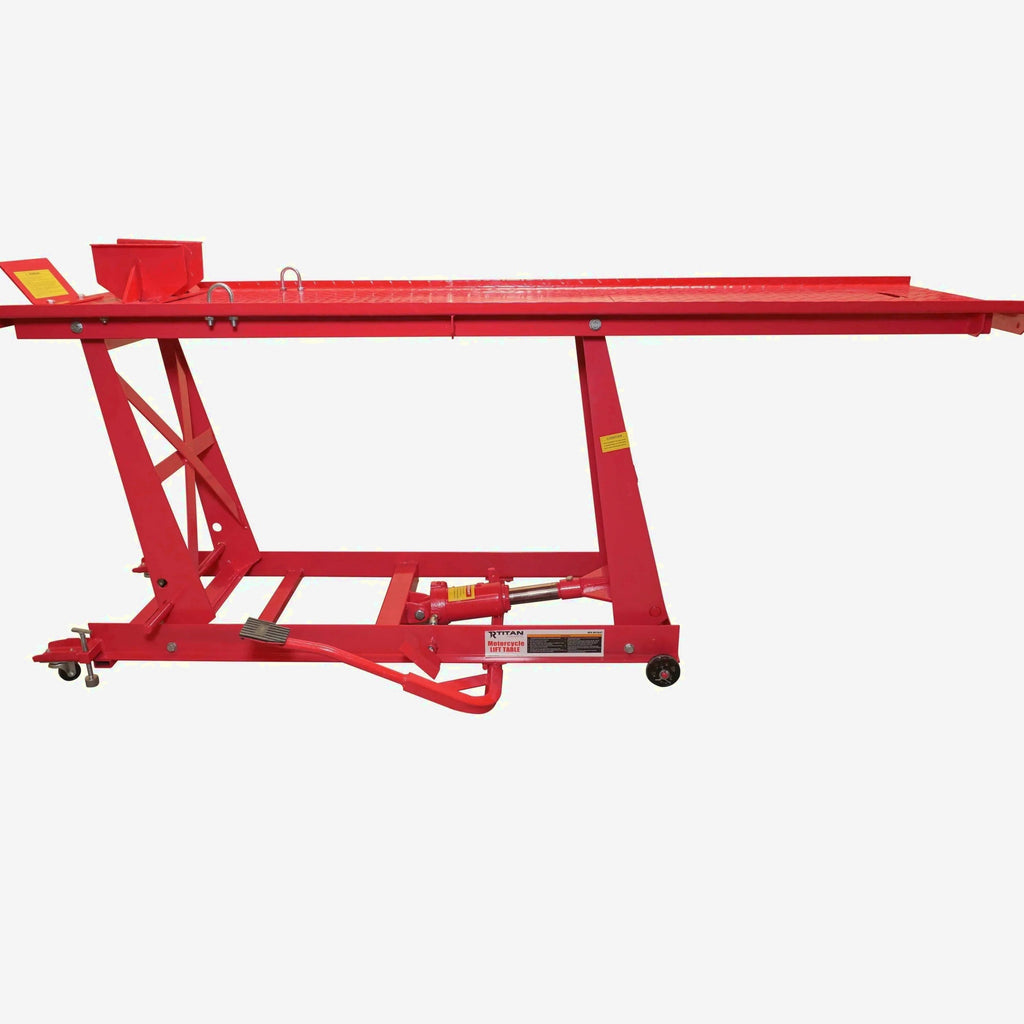 1,000 Lb Hydraulic Motorcycle Lift Table, Extra Long Heavy Duty