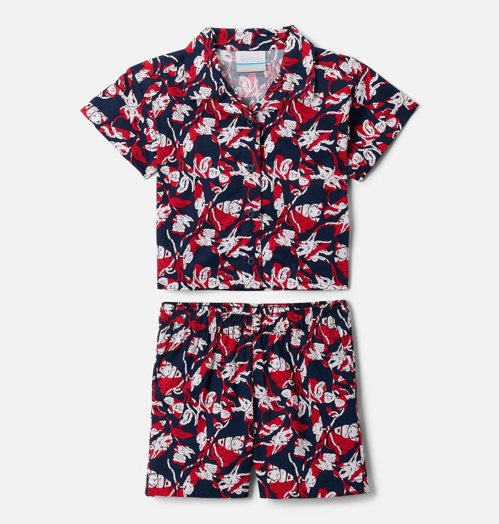 Toddler Printed Shirt And Shorts Set - Navy