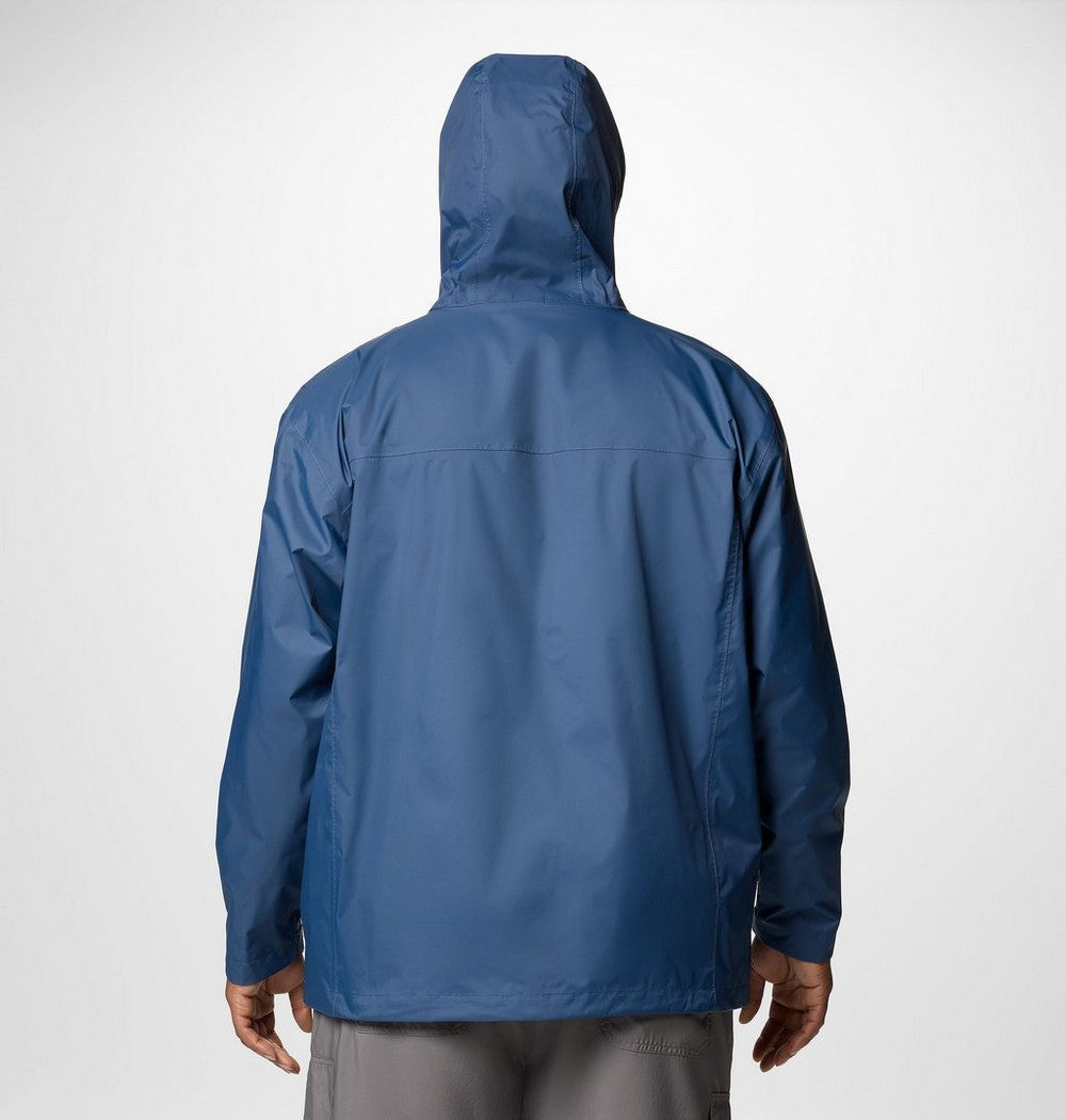 Men's Big Seam-Sealed Rain Jacket - Blue