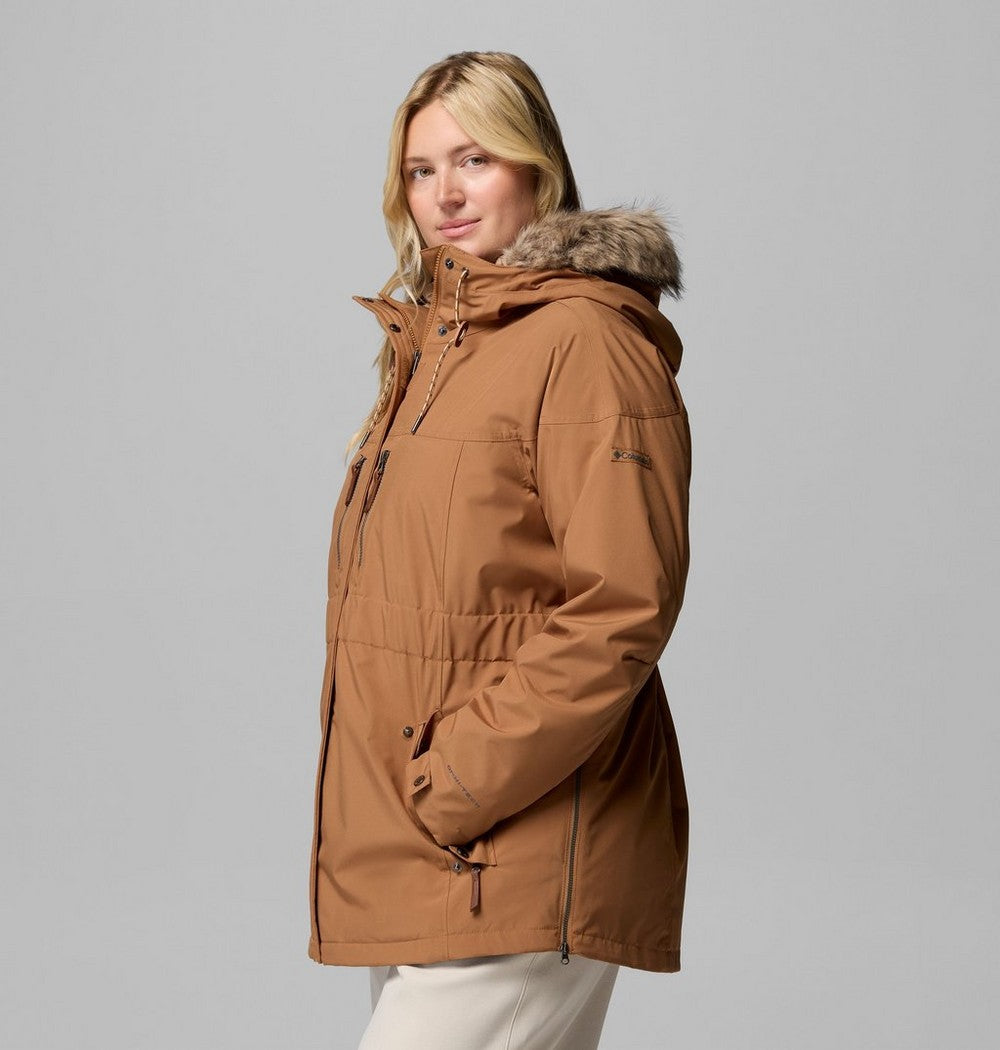 Women's Plus 3-In-1 Hooded Winter Jacket - Green
