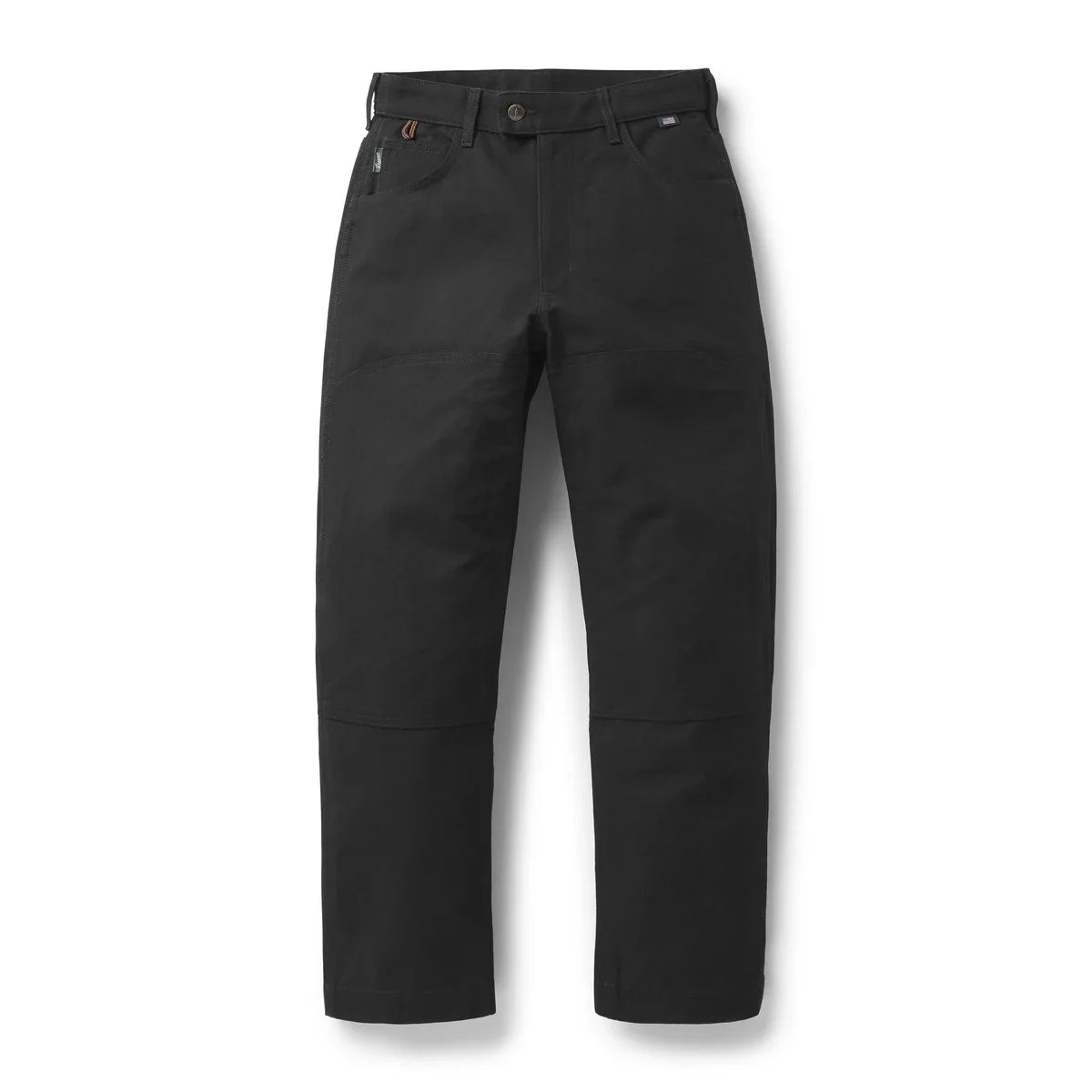 Women's Double-Knee Duck Canvas Pants - Black