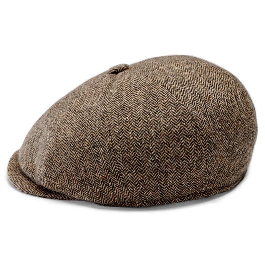 Malco Herringbone Moda Newsboy Cap