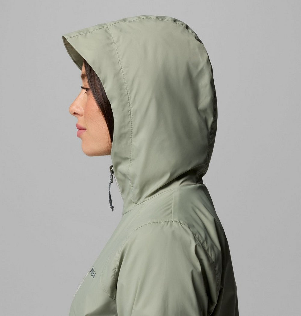 Women's Lined Long Rain Jacket - Blue