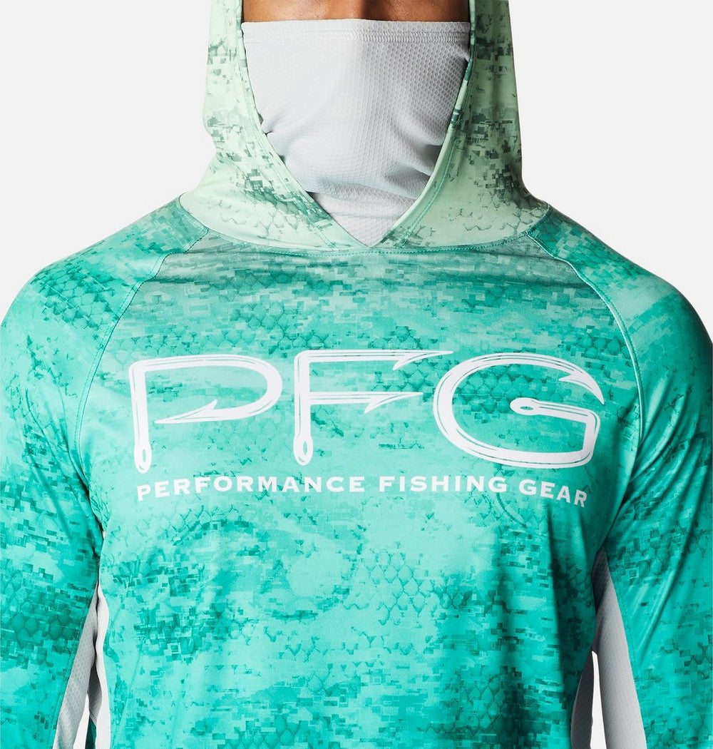 Men's Ventilated UPF 50 Sun Hoodie - Teal