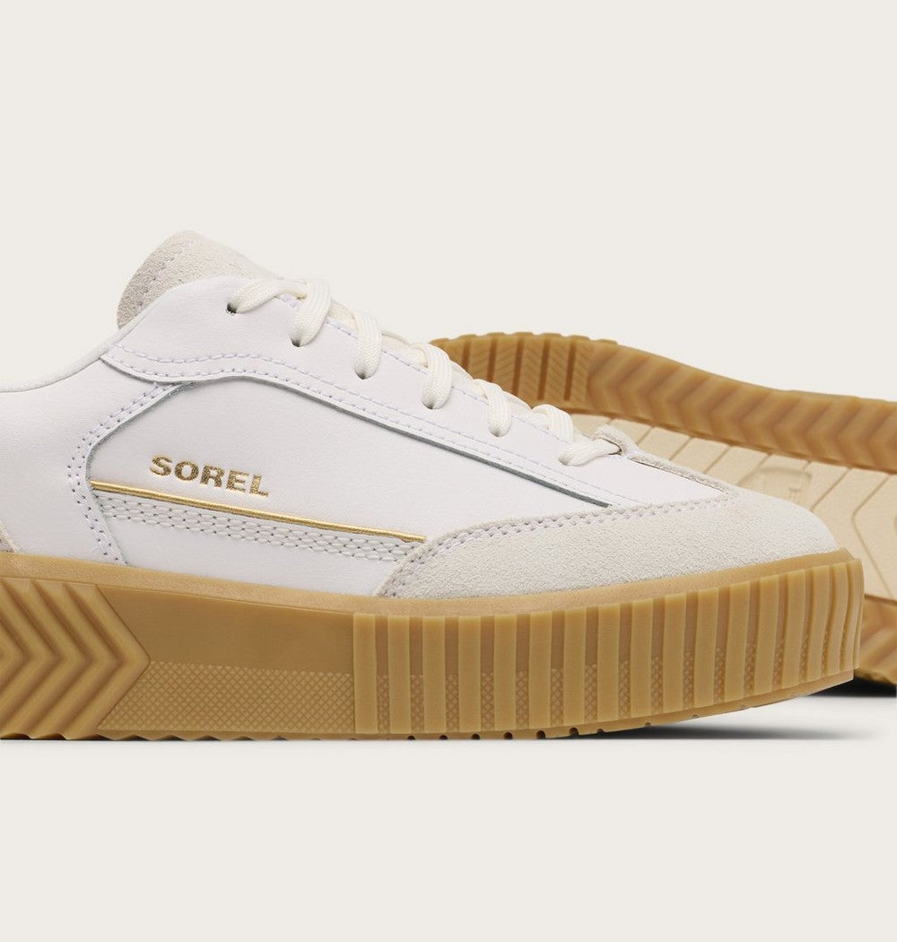 Women's T-Toe Leather Sneaker - Green