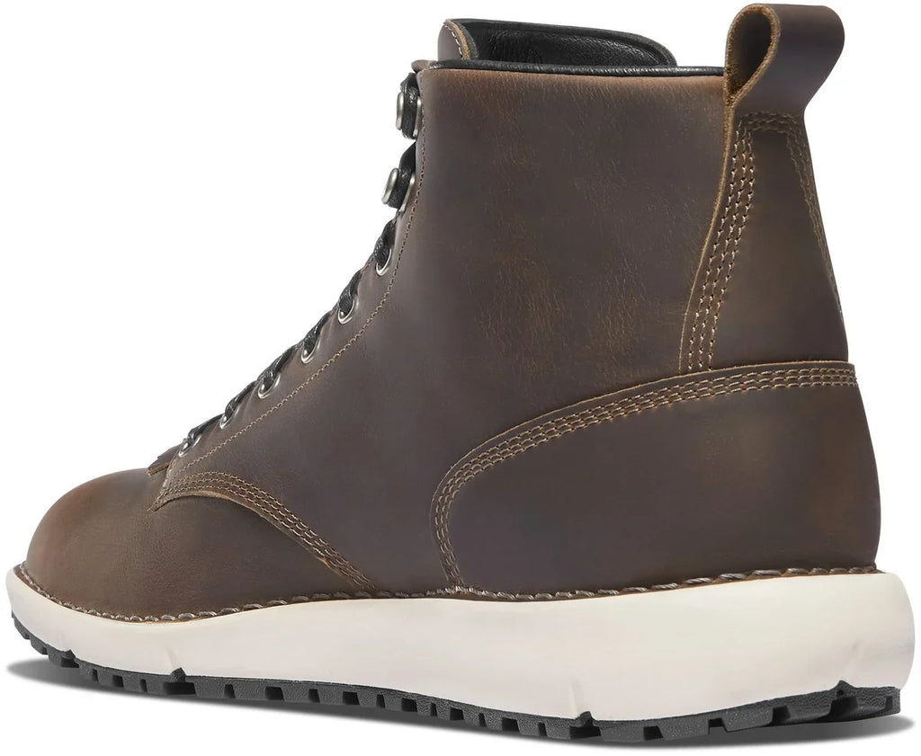 Leather Lace-Up Boots - Chocolate Brown