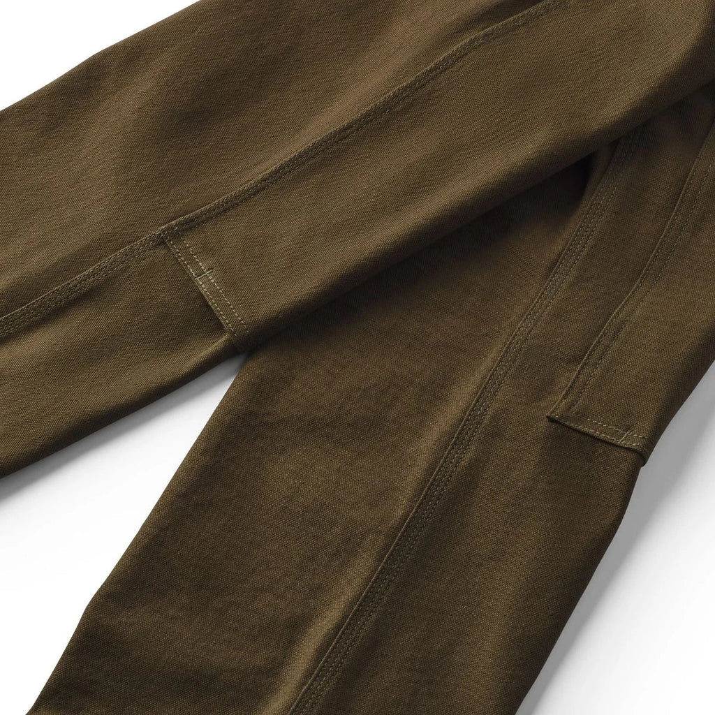Double Knee Cotton Duck Work Pants - Olive