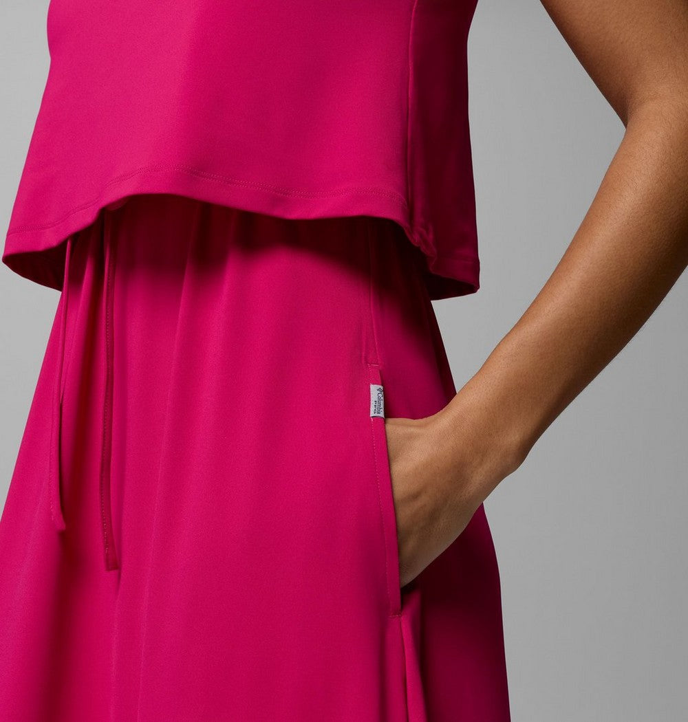 Women's UPF 50 Maxi Dress - Guava Pink