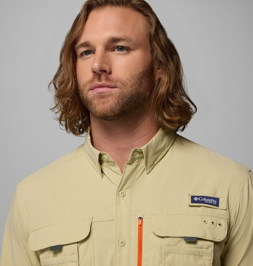 Men's UPF 50 Fishing Button-Up Shirt - Navy