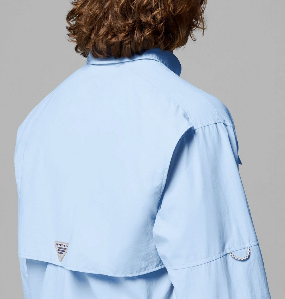 Men's Vented Long-Sleeve Fishing Shirt - Blue