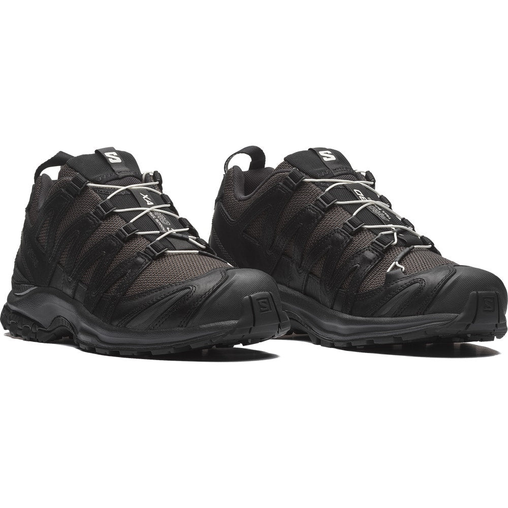 Leather And Mesh Trail-Inspired Sneakers
