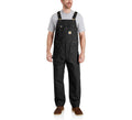 Men's Cotton Canvas Bib Overalls - Black