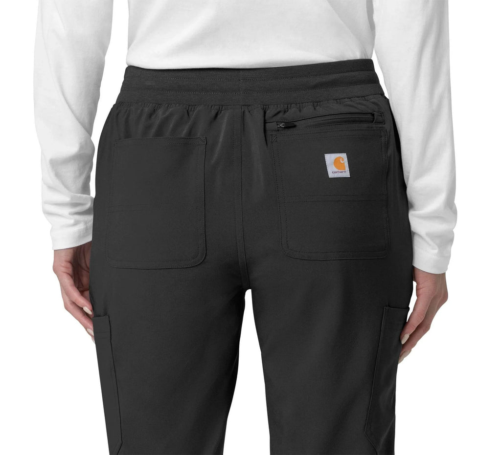 Women's Stretch Cargo Jogger Scrub Pants - Pink